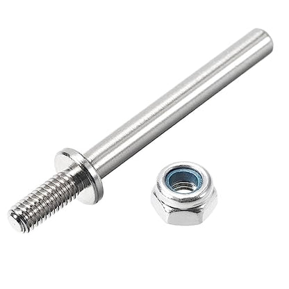 uxcell 5/32 Inch Diameter x 1.7 Inch Length Landing Gear Steel Axle Shaft Drive Axle with Nuts for RC Airplane - 6PCS