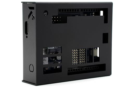 KKSB Case for Arduino Uno Q – Black Anodized Aluminum Enclosure - style: Aluminum Case