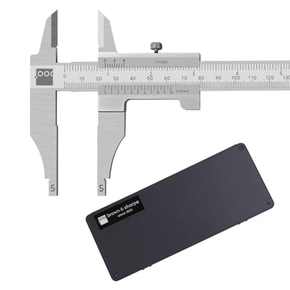 Brown & Sharpe 12 Inch Vernier Workshop Caliper, 1/128 Inch External Jaws