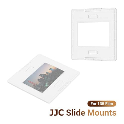 JJC 35mm Slide Mount, 25-Pack Glassless Slide Holder, 5x5cm Frame, ABS - size: 25-Pack