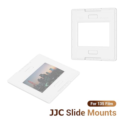 JJC 35mm Slide Mount, 25-Pack Glassless Slide Holder, 5x5cm Frame, ABS - size: 25-Pack