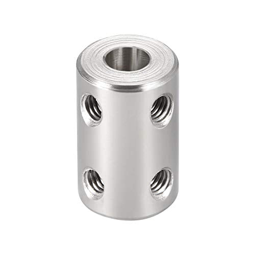 uxcell 6mm to 8mm Bore Rigid Coupling Set Screw L22XD14 Stainless Steel,Shaft Coupler Connector for RC Airplane Boat, Motor Accessories