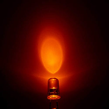 CHANZON 20 pcs Pre-Wired 5mm Orange LED Diode Lights (DC 12V) - color: G) Orange (20pcs)