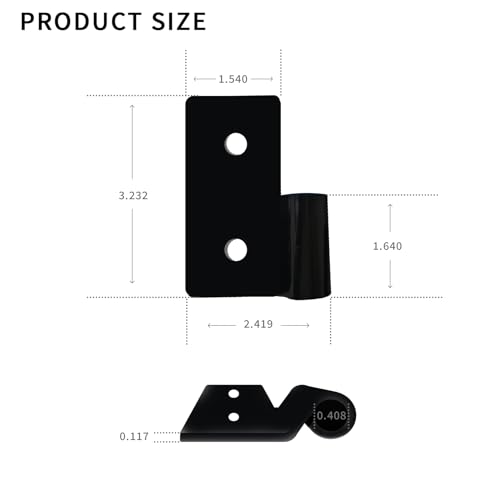2 Set 11202.03 Lower Door Hinge Brackets Compatible with Jeep Wrangler/CJ/TJ/YJ, Door Hanger Hinge Fit for 1997-2006 Jeep Wrangler,1997-2006 Jeep TJ,1976-1986 Jeep CJ