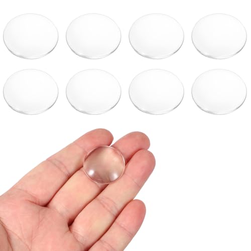 PATIKIL 8 Pack Convex Lens,25mm OD 36mm Focal Length Optical Lenses - size: 25mm OD x 6.5mm H x 36mm Focal L