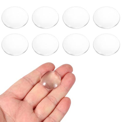 PATIKIL 8 Pack Convex Lens,25mm OD 36mm Focal Length Optical Lenses - size: 25mm OD x 6.5mm H x 36mm Focal L