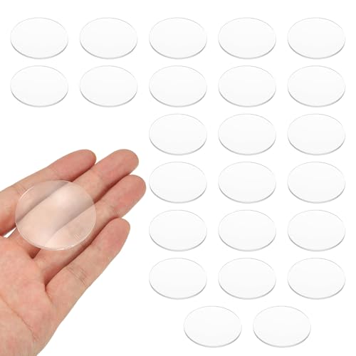 PATIKIL 24 Pack Biconvex Lens, 41mm Dia. 180mm Focal Length Optical Lenses Magnifier Paperweight Acrylic Double Convex for DIY Office Desk Home Science Experiment Telescope - size: 41mm Dia. 180mm Focal Length