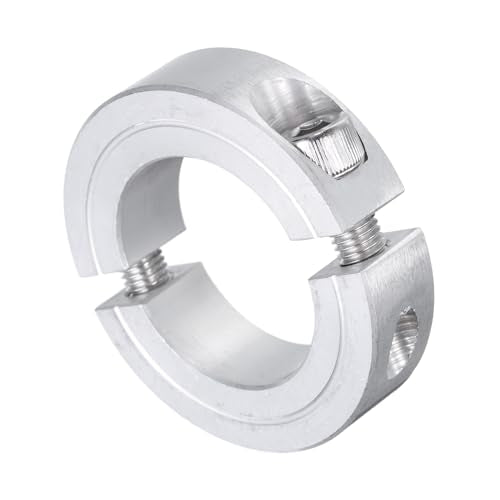 uxcell Double Split Clamp-On Shaft Collar for 1-1/8" Shaft, Aluminum Alloy - size: 1-1/8"