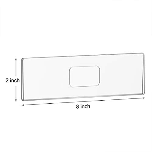 NIUBEE Acrylic Wall Name Plate Holders, 12 Pack, Name Sign for Door Office - style: Wall-mounted