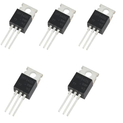 5PCS IRF540N Power N-Channel MOSFET Transistor 55V 110A TO-220 - color: IRF540N-TO-220-5pcs