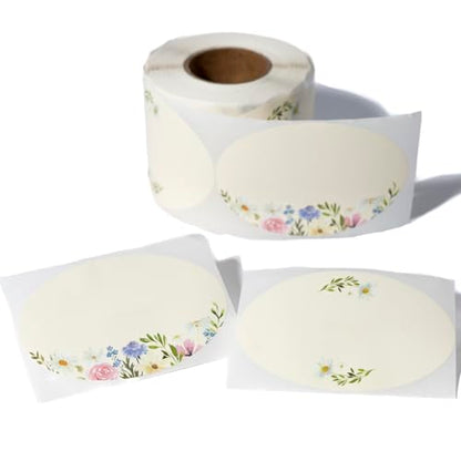 MONEST Waterproof Label Stickers for Jars and Lids, Pantry, Mason Jar, Canning, Spice, Bottle Labels (Daisy 2"x3") - style: Daisy 2"x3"