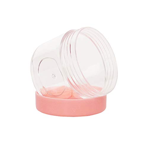 20pcs 20ml Mini Travel Makeup Jars with Pink Lids for Cosmetics - color: 20pack 20ml Pink