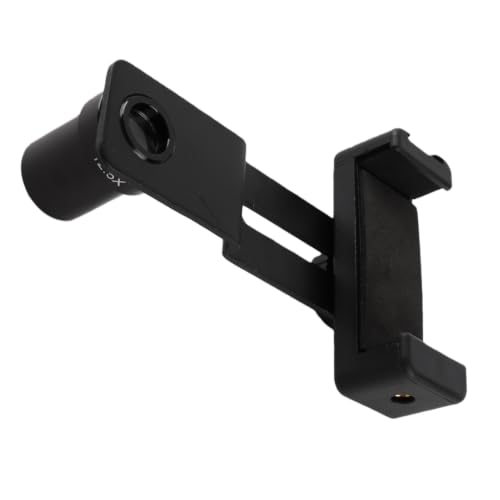 Microscope Lens Cellphone Adapter, Microscope Smartphone Camera Adapter Mount with 12.5X Eyepiece, for Eyepiece Tube 23.2mm, Fits Smartphones with a Width of 70 to 90mm