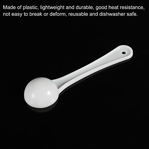 MECCANIXITY Micro Spoons 2 Gram Measuring Scoop Plastic Round Bottom Mini Spoon for Home Kitchen Powder Measurement Baking 50Pcs