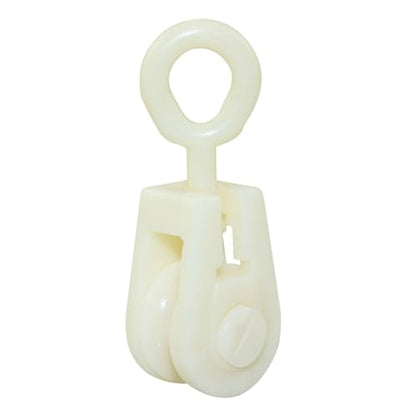 10PCS Plastic Mini Pulley Snatch Rigging Blocks for DIY School Pulley Frame Project Wire Amateur Radio Loop Antennas