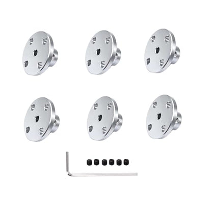 6 Pcs 3mm Aluminium Alloy Couplings, RC Motor Shaft Coupler Flanged Mount for DIY RC Model Motors - size: 3mm