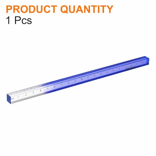 HARFINGTON Acrylic Clear Straight Rulers 20cm Metric,Blue - color: Blue, size: 20cm