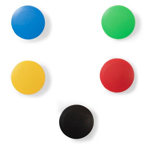 Audio-Visual Direct Neodymium Magnets for Glass Boards, Set of 20 - color: Custom