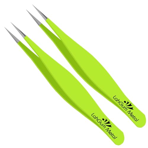 Super Sharp Pointed Tweezers Precision Fine Point Tip Ingrown Hair Tweezers Kit Pointed Tweezers For Women Chin Hair Removal, Extra Thin Tweezers Precision Stainless Facial Hair Remover For Face