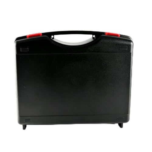 Portable Tool Box, Hard Plastic Tool Case for Tool Storage, Outdoor Storage Box with Foam Interior for Electronics Pistols and Other Gear - Outer Size: 15.75” x 14.17” x 3.96” - size: L