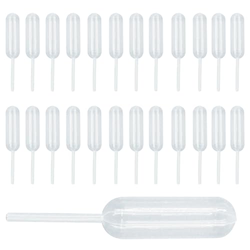 60 Pcs 4ml Cupcake Pipettes, Clear Droppers for Dessert - size: Cylinder