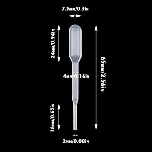 200 0.2ml Capacity Disposable Graduated Pipette droppers Made of polyethylene