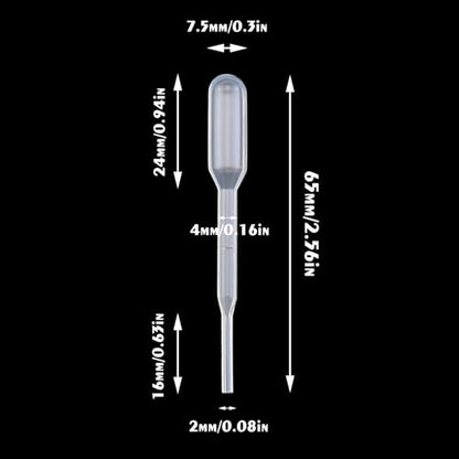 200 0.2ml Capacity Disposable Graduated Pipette droppers Made of polyethylene