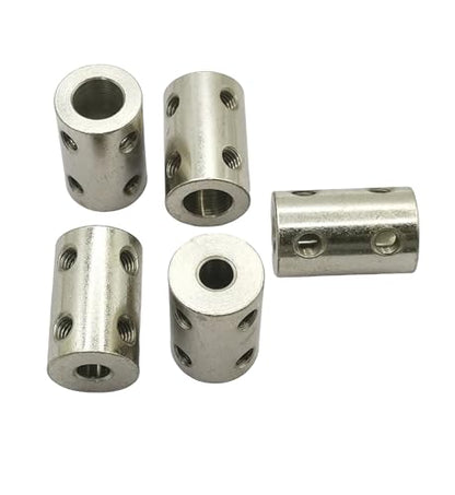 5Pcs 5mm to 8mm Bore Rigid Coupling Set,Steel Rigid Motor Shaft Coupler Adapter with Screws for CNC Machine 3D Printer RC Motor Accessories and DIY - size: 5mm to 8mm