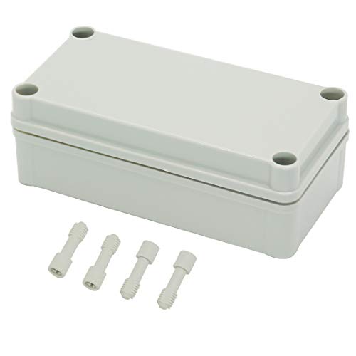Zulkit Junction Box ABS Plastic Dustproof Waterproof IP67 Junction Boxes Universal Electrical Project Enclosure DIY Electronic Project Box Grey 6.30 x 3.15 x 2.17 inch (160 x 80 x 55 mm) - size: 6.30" x 3.15" x 2.17"