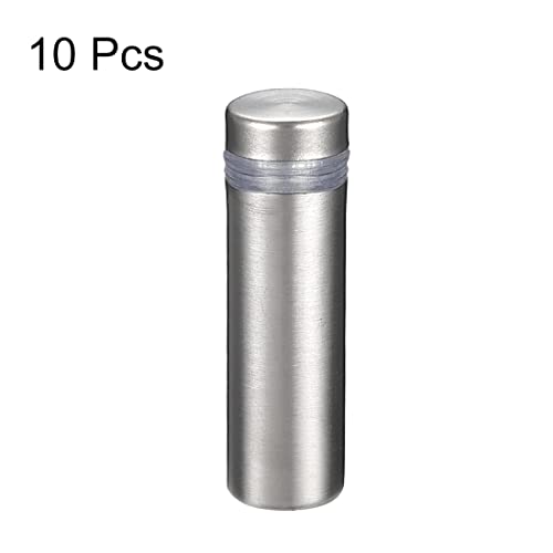 uxcell 1/2 Dia x 1-9/16"(12x40mm) Standoff Screws Wall Mount Sign Holders Acrylic Glass Nails 10pcs - size: 12mmx40mm