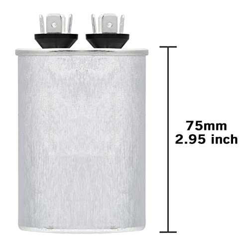 VEXUNGA 10uF 370/440VAC 50/60Hz CBB65 CBB65A Oval Run Start Capacitor 10 MFD 370V/440V Air Conditioner Capacitors for AC Unit Fan Motor Start or Pool Pump or Air Condenser Straight Cool - style: [V01] 10uF Oval