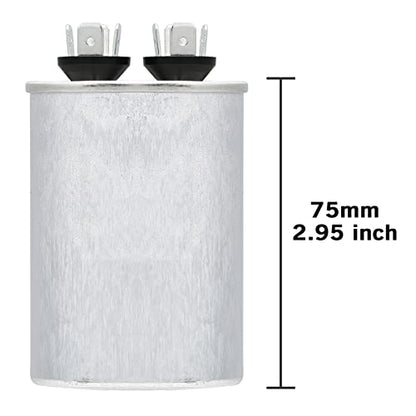 VEXUNGA 10uF 370/440VAC 50/60Hz CBB65 CBB65A Oval Run Start Capacitor 10 MFD 370V/440V Air Conditioner Capacitors for AC Unit Fan Motor Start or Pool Pump or Air Condenser Straight Cool - style: [V01] 10uF Oval