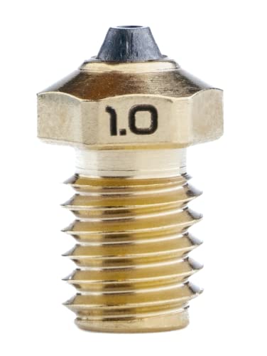 Diamondback V6 Compatible 3D Printer Nozzle, Diamond Tip, Brass, 1.0mm - size: 1.00mm
