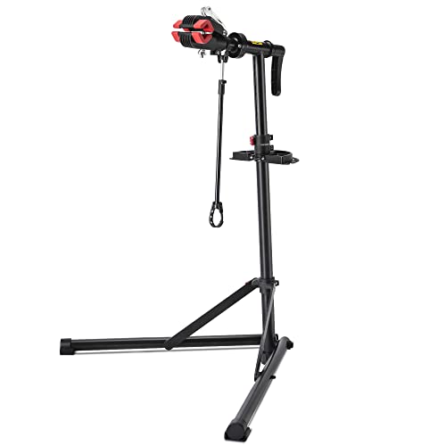 CXWXC Bike Repair Stand -Shop Home Bicycle Mechanic Maintenance Rack - color: A: Black