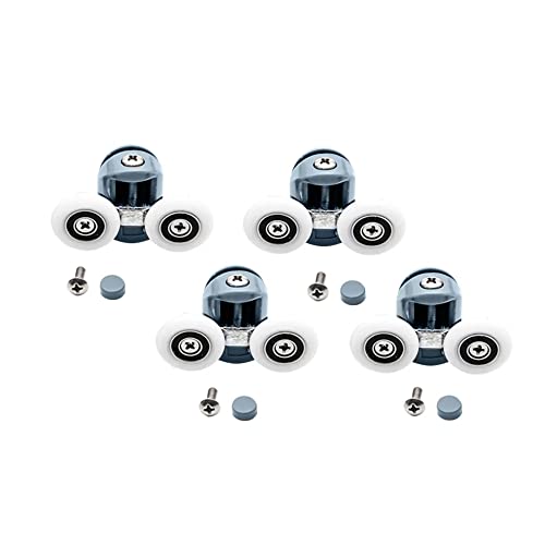 8 Pcs Top/Bottom Shower Door Rollers/Runners/Pulleys/Wheels Bathroom Replacement Parts 23mm Diameter (23mm)