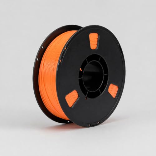 Matte PLA + 3D Printer Filament,PLA + Filament 1.75mm, Neatly Wound 3D Printing Filament 1.75mm, Dimensional Accuracy +/- 0.02 mm, Fit Most FDM 3D Printers, 1kg Spool (2.2lbs) (Orange) - color: Orange