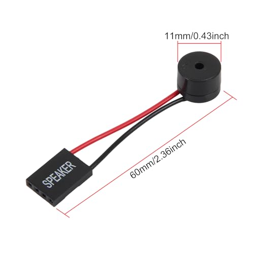10Pcs Mini Plug Speaker Active Buzzer 3V 5V 12V Long Continous Beep Tone for PC Interanal BIOS Computer Motherboard Onboard Case Buzzer Board Beep Alarm - color: 10pcs 3V 5V 12V