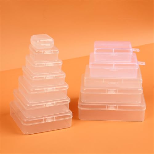 Clear storage box,plastic case for mini trinket part classification