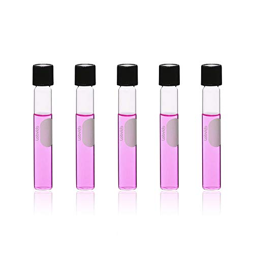 40pcs 10ml Serological Test Tubes with Black Bakelite Screw Caps - color: 40pcs of Vol.10ml with black screw caps