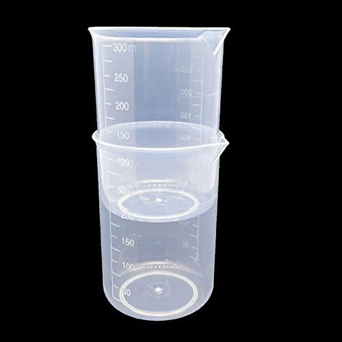 9 Pack Plastic Beakers, 300ml/10.1oz Epoxy Mixing Cups