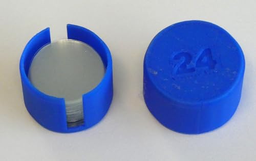 Round Glass Coverslips for Microscope Slides, Circular Cover Slip (Diameter 24 mm) - size: Diameter 24 mm