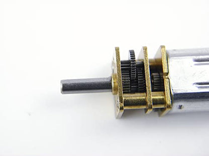 CHANCS N20 Small DC Motor 6V 18RPM Shaft Length 10mm Geared Motor with Metal Gearbox Motor for DIY RC Toys - size: 18RPM, style: 1PC