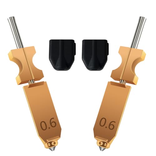 for Flashforge AD5X Upgraded 2PK 0.6MM Nozzle Extruder Hotend Printhead Kit - size: 2PK 0.6MM