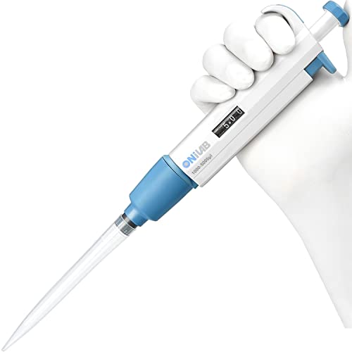 ONiLAB Lab Micropipette, Single Channel Adjustable Pipettor, 0.5-5ml - style: 1000-5000ul