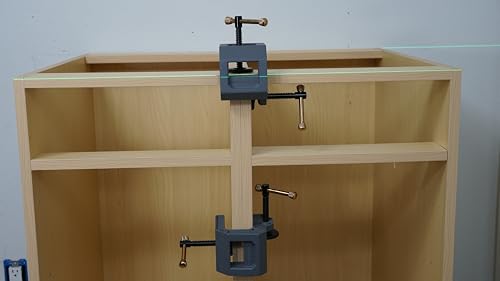 Massca Dual Action Case Clamp – Frameless Cabinet Clamp for 3D Alignment, Cabinet Installation Tool for Kitchen & Bath Cabinets, Commercial Casework, Closets & Garage Systems, Woodworking Clamp