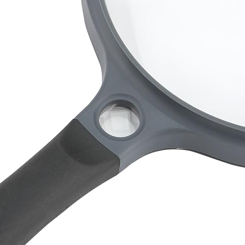Carson SureGrip 2x Acrylic Soft Grip Magnifier with 11.5x Spot Lens (SG-14) - style: 5"