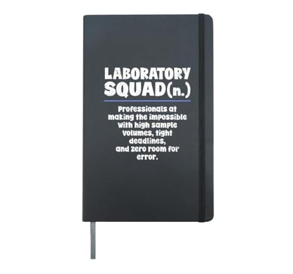 Med Lab Tech Squad Laboratory Scientist MLPW Medical Hardcover Journal, Black