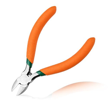 4-Inch Mini Diagonal Cutting Pliers with Wire Stripping Holes