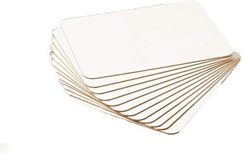 Charles Leonard Magnetic Dry Erase Board Classroom Pack - Mini Lapboard School Supplies – Set of 12 Two-Sided Plain/Plain Dry Erasable White Boards, 9x12 Inches (35130-12) - color: Plain, size: 9" x 12" (12-Pack), style: 2-sided Magnetic