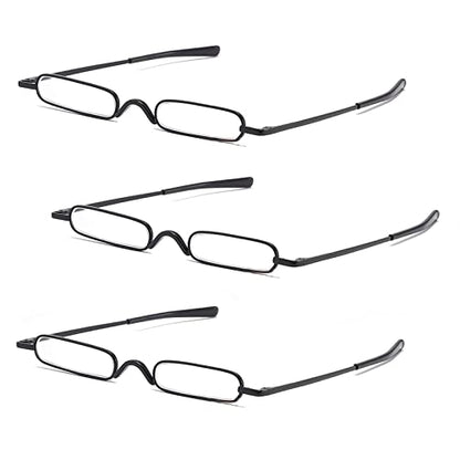 Mini Slim Pen Reading Glasses, 3 Black, 2.00 - color: Three Black